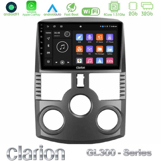Clarion GL300 Series 4Core Android11 2+32GB Daihatsu Terios Navigation Multimedia Tablet 9" Με Carplay & Android Auto