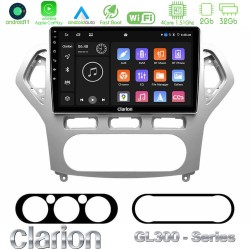 Clarion GL300 Series 4Core Android11 2+32GB Ford Mondeo 2007-2010 AUTO A/C Navigation Multimedia Tablet 10" Με Carplay & Android Auto Clarion GL300 Series 4Core Android11 2+32GB Ford Mondeo 2007-2010 AUTO A/C Navigation Multimedia Tablet 10" Με Carplay & Android Auto