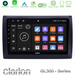 Clarion GL300 Series 4Core Android11 2+32GB Fiat Stilo Navigation Multimedia Tablet 9" Με Carplay & Android Auto Clarion GL300 Series 4Core Android11 2+32GB Fiat Stilo Navigation Multimedia Tablet 9" Με Carplay & Android Auto