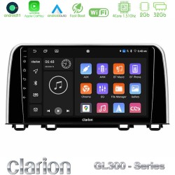 Clarion GL300 Series 4Core Android11 2+32GB Honda CR-V 2019-> Navigation Multimedia Tablet 10" Με Carplay & Android Auto