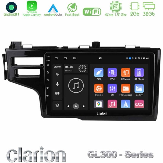 Clarion GL300 Series 4Core Android11 2+32GB Honda Jazz 2013-2020 Navigation Multimedia Tablet 9" Με Carplay & Android Auto Clarion GL300 Series 4Core Android11 2+32GB Honda Jazz 2013-2020 Navigation Multimedia Tablet 9" Με Carplay & Android Auto