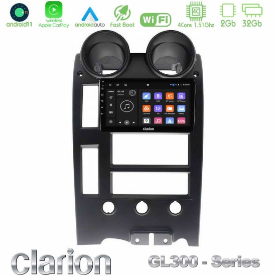 Clarion GL300 Series Hummer H2 2002-2007 4Core Android11 2+32GB Navigation Multimedia Tablet 9" Με Carplay & Android Auto Clarion GL300 Series Hummer H2 2002-2007 4Core Android11 2+32GB Navigation Multimedia Tablet 9" Με Carplay & Android Auto