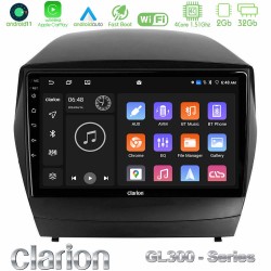 Clarion GL300 Series 4Core Android11 2+32GB Hyundai IX35 Auto A/C Navigation Multimedia Tablet 9" Με Carplay & Android Auto