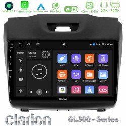 Clarion GL300 Series 4Core Android11 2+32GB Isuzu D-MAX 2012-2019 Navigation Multimedia Tablet 9" Με Carplay & Android Auto