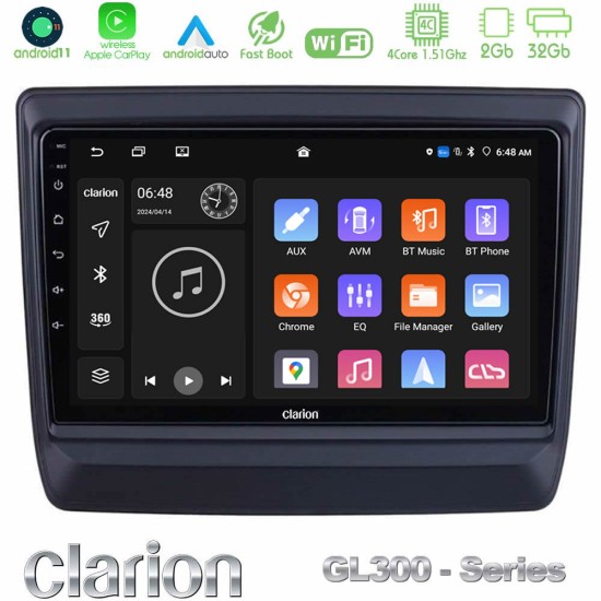 Clarion GL300 Series 4Core Android11 2+32GB Isuzu D-MAX 2020-2023 Navigation Multimedia Tablet 9" Με Carplay & Android Auto Clarion GL300 Series 4Core Android11 2+32GB Isuzu D-MAX 2020-2023 Navigation Multimedia Tablet 9" Με Carplay & Android Auto