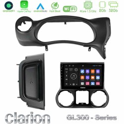 Clarion GL300 Series 4Core Android11 2+32GB Jeep Wrangler 2014-2017 Navigation Multimedia Tablet 10" Με Carplay & Android Auto Clarion GL300 Series 4Core Android11 2+32GB Jeep Wrangler 2014-2017 Navigation Multimedia Tablet 10" Με Carplay & Android Auto