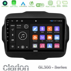 Clarion GL300 Series 4Core Android11 2+32GB Jeep Renegade 2015-2019 Navigation Multimedia Tablet 9" Με Carplay & Android Auto Clarion GL300 Series 4Core Android11 2+32GB Jeep Renegade 2015-2019 Navigation Multimedia Tablet 9" Με Carplay & Android Auto