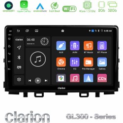 Clarion GL300 Series 4Core Android11 2+32GB Kia Stonic Navigation Multimedia Tablet 9" Με Carplay & Android Auto Clarion GL300 Series 4Core Android11 2+32GB Kia Stonic Navigation Multimedia Tablet 9" Με Carplay & Android Auto