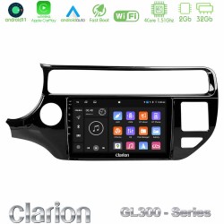 Clarion GL300 Series 4Core Android11 2+32GB Kia Rio 2015-2017 Navigation Multimedia Tablet 9" Με Carplay & Android Auto Clarion GL300 Series 4Core Android11 2+32GB Kia Rio 2015-2017 Navigation Multimedia Tablet 9" Με Carplay & Android Auto