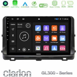Clarion GL300 Series 4Core Android11 2+32GB Kia Ceed 2018-2023 Navigation Multimedia Tablet 10" Με Carplay & Android Auto Clarion GL300 Series 4Core Android11 2+32GB Kia Ceed 2018-2023 Navigation Multimedia Tablet 10" Με Carplay & Android Auto