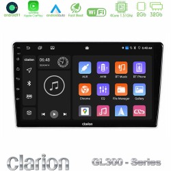 Clarion GL300 Series Kia Sportage 2005-2008 4Core Android11 2+32GB Navigation Multimedia Tablet 9" Με Carplay & Android Auto
