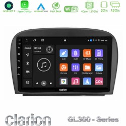 Clarion GL300 Series 4Core Android11 2+32GB Mercedes SL Class 2005-2011 Navigation Multimedia Tablet 9" Με Carplay & Android Auto Clarion GL300 Series 4Core Android11 2+32GB Mercedes SL Class 2005-2011 Navigation Multimedia Tablet 9" Με Carplay & Android Auto