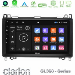 Clarion GL300 Series 4Core Android11 2+32GB Mercedes A/B/Vito/Sprinter Class Navigation Multimedia Tablet 9" Με Carplay & Android Auto Clarion GL300 Series 4Core Android11 2+32GB Mercedes A/B/Vito/Sprinter Class Navigation Multimedia Tablet 9" Με Carplay & Android Auto
