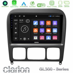 Clarion GL300 Series 4Core Android11 2+32GB Mercedes S Class 1999-2004 (W220) Navigation Multimedia Tablet 9" Με Carplay & Android Auto Clarion GL300 Series 4Core Android11 2+32GB Mercedes S Class 1999-2004 (W220) Navigation Multimedia Tablet 9" Με Carplay & Android Auto