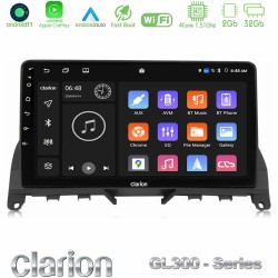 Clarion GL300 Series 4Core Android11 2+32GB Mercedes C Class W204 Navigation Multimedia Tablet 9" Με Carplay & Android Auto Clarion GL300 Series 4Core Android11 2+32GB Mercedes C Class W204 Navigation Multimedia Tablet 9" Με Carplay & Android Auto