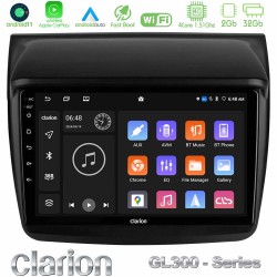 Clarion GL300 Series 4Core Android11 2+32GB Mitsubishi L200 Navigation Multimedia Tablet 9" Με Carplay & Android Auto Clarion GL300 Series 4Core Android11 2+32GB Mitsubishi L200 Navigation Multimedia Tablet 9" Με Carplay & Android Auto