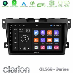 Clarion GL300 Series 4Core Android11 2+32GB Mazda CX-7 2007-2011 Navigation Multimedia Tablet 9" Με Carplay & Android Auto Clarion GL300 Series 4Core Android11 2+32GB Mazda CX-7 2007-2011 Navigation Multimedia Tablet 9" Με Carplay & Android Auto