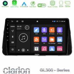Clarion GL300 Series 4Core Android11 2+32GB Nissan Micra K14 Navigation Multimedia Tablet 9" Με Carplay & Android Auto Clarion GL300 Series 4Core Android11 2+32GB Nissan Micra K14 Navigation Multimedia Tablet 9" Με Carplay & Android Auto