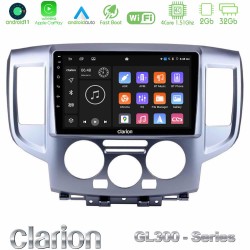 Clarion GL300 Series 4Core Android11 2+32GB Nissan NV200 Navigation Multimedia Tablet 9" Με Carplay & Android Auto Clarion GL300 Series 4Core Android11 2+32GB Nissan NV200 Navigation Multimedia Tablet 9" Με Carplay & Android Auto
