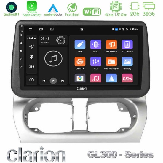 Clarion GL300 Series Opel Corsa C/Combo C 4Core Android11 2+32GB Navigation Multimedia Tablet 9" Με Carplay & Android Auto Clarion GL300 Series Opel Corsa C/Combo C 4Core Android11 2+32GB Navigation Multimedia Tablet 9" Με Carplay & Android Auto