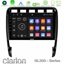 Clarion GL300 Series 4Core Android11 2+32GB Porsche Cayenne 2003-2010 Navigation Multimedia Tablet 9" Με Carplay & Android Auto Clarion GL300 Series 4Core Android11 2+32GB Porsche Cayenne 2003-2010 Navigation Multimedia Tablet 9" Με Carplay & Android Auto