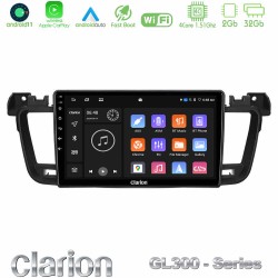 Clarion GL300 Series 4Core Android11 2+32GB Peugeot 508 2010-2018 Navigation Multimedia Tablet 9" Με Carplay & Android Auto Clarion GL300 Series 4Core Android11 2+32GB Peugeot 508 2010-2018 Navigation Multimedia Tablet 9" Με Carplay & Android Auto