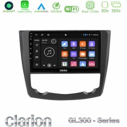 Clarion GL300 Series 4Core Android11 2+32GB Renault Kadjar Navigation Multimedia Tablet 9" Με Carplay & Android Auto Clarion GL300 Series 4Core Android11 2+32GB Renault Kadjar Navigation Multimedia Tablet 9" Με Carplay & Android Auto