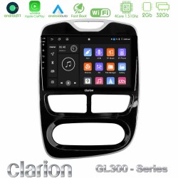 Clarion GL300 Series 4Core Android11 2+32GB Renault Clio 2012-2016 Navigation Multimedia Tablet 9" Με Carplay & Android Auto Clarion GL300 Series 4Core Android11 2+32GB Renault Clio 2012-2016 Navigation Multimedia Tablet 9" Με Carplay & Android Auto