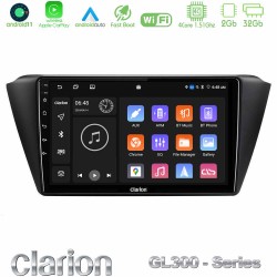 Clarion GL300 Series 4Core Android11 2+32GB Skoda Fabia 2015-2021 Navigation Multimedia Tablet 9" Με Carplay & Android Auto Clarion GL300 Series 4Core Android11 2+32GB Skoda Fabia 2015-2021 Navigation Multimedia Tablet 9" Με Carplay & Android Auto