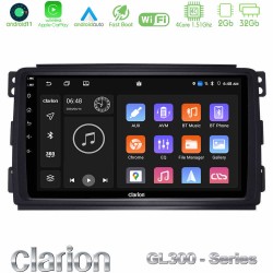 Clarion GL300 Series 4Core Android11 2+32GB Smart 451 Navigation Multimedia Tablet 9" Με Carplay & Android Auto Clarion GL300 Series 4Core Android11 2+32GB Smart 451 Navigation Multimedia Tablet 9" Με Carplay & Android Auto