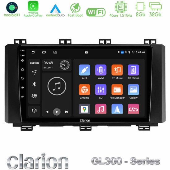 Clarion GL300 Series 4Core Android11 2+32GB Seat Ateca 2017-2021 Navigation Multimedia Tablet 9" Με Carplay & Android Auto Clarion GL300 Series 4Core Android11 2+32GB Seat Ateca 2017-2021 Navigation Multimedia Tablet 9" Με Carplay & Android Auto
