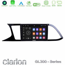 Clarion GL300 Series 4Core Android11 2+32GB Seat Leon 2013 – 2019 Navigation Multimedia Tablet 9" Με Carplay & Android Auto Clarion GL300 Series 4Core Android11 2+32GB Seat Leon 2013 – 2019 Navigation Multimedia Tablet 9" Με Carplay & Android Auto