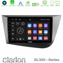 Clarion GL300 Series 4Core Android11 2+32GB Seat Leon Navigation Multimedia Tablet 9" Με Carplay & Android Auto Clarion GL300 Series 4Core Android11 2+32GB Seat Leon Navigation Multimedia Tablet 9" Με Carplay & Android Auto