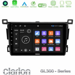 Clarion GL300 Series 4Core Android11 2+32GB Toyota RAV4 2013-2018 Navigation Multimedia Tablet 9" Με Carplay & Android Auto Clarion GL300 Series 4Core Android11 2+32GB Toyota RAV4 2013-2018 Navigation Multimedia Tablet 9" Με Carplay & Android Auto