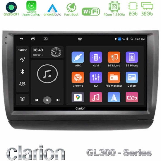 Clarion GL300 Series 4Core Android11 2+32GB Toyota Prius 2004-2009 Navigation Multimedia Tablet 9" Με Carplay & Android Auto Clarion GL300 Series 4Core Android11 2+32GB Toyota Prius 2004-2009 Navigation Multimedia Tablet 9" Με Carplay & Android Auto