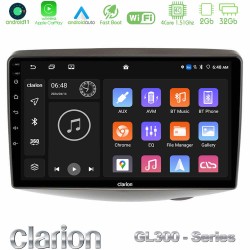 Clarion GL300 Series 4Core Android11 2+32GB Toyota Yaris 1999 - 2006 Navigation Multimedia Tablet 9" Με Carplay & Android Auto Clarion GL300 Series 4Core Android11 2+32GB Toyota Yaris 1999 - 2006 Navigation Multimedia Tablet 9" Με Carplay & Android Auto