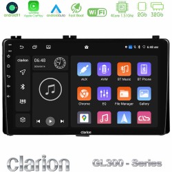 Clarion GL300 Series 4Core Android11 2+32GB Toyota Corolla/Auris 2017-2019 Navigation Multimedia Tablet 9" Με Carplay & Android Auto Clarion GL300 Series 4Core Android11 2+32GB Toyota Corolla/Auris 2017-2019 Navigation Multimedia Tablet 9" Με Carplay & Android Auto