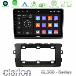 Clarion GL300 Series 4Core Android11 2+32GB Toyota Auris 2013-2016 Navigation Multimedia Tablet 10" Με Carplay & Android Auto