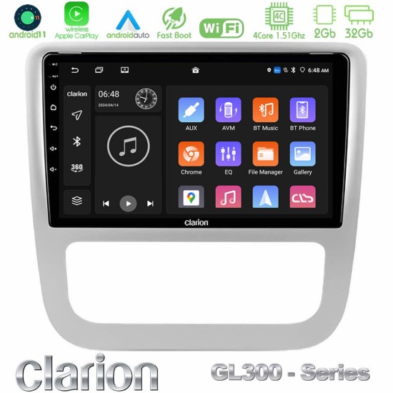 Clarion GL300 Series 4Core Android11 2+32GB VW Scirocco / Eos Navigation Multimedia Tablet 9" Με Carplay & Android Auto Clarion GL300 Series 4Core Android11 2+32GB VW Scirocco / Eos Navigation Multimedia Tablet 9" Με Carplay & Android Auto