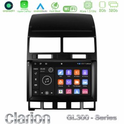 Clarion GL300 Series 4Core Android11 2+32GB VW Touareg 2002 – 2010 Navigation Multimedia Tablet 9" Με Carplay & Android Auto