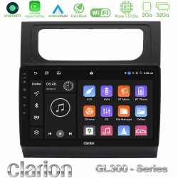 Clarion GL300 Series 4Core Android11 2+32GB VW Touran 2011-2015 Navigation Multimedia Tablet 10" Με Carplay & Android Auto