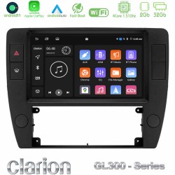 Clarion GL300 Series 4Core Android11 2+32GB VW Passat B5 2001-2005 Navigation Multimedia Tablet 9" Με Carplay & Android Auto Clarion GL300 Series 4Core Android11 2+32GB VW Passat B5 2001-2005 Navigation Multimedia Tablet 9" Με Carplay & Android Auto
