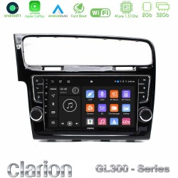 Clarion GL300 Series 4Core Android11 2+32GB VW GOLF 7 Navigation Multimedia Tablet 9" Με Carplay & Android Auto (OEM Look) Clarion GL300 Series 4Core Android11 2+32GB VW GOLF 7 Navigation Multimedia Tablet 9" Με Carplay & Android Auto (OEM Look)
