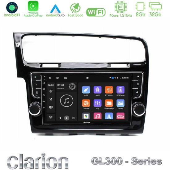 Clarion GL300 Series 4Core Android11 2+32GB VW GOLF 7 Navigation Multimedia Tablet 9" Με Carplay & Android Auto (OEM Look) Clarion GL300 Series 4Core Android11 2+32GB VW GOLF 7 Navigation Multimedia Tablet 9" Με Carplay & Android Auto (OEM Look)