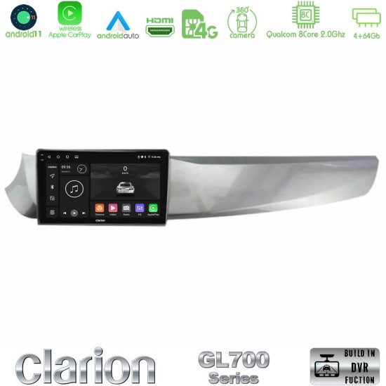 Clarion GL700 Series Alfa Romeo Giulietta 2010-2014 8Core Android13 4+64GB Navigation Multimedia Tablet 9" Με Carplay & Android Auto Clarion GL700 Series Alfa Romeo Giulietta 2010-2014 8Core Android13 4+64GB Navigation Multimedia Tablet 9" Με Carplay & Android Auto