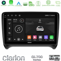 Clarion GL700 Series 8Core Android13 4+64GB Audi TT B7 Navigation Multimedia Tablet 9" Με Carplay & Android Auto Clarion GL700 Series 8Core Android13 4+64GB Audi TT B7 Navigation Multimedia Tablet 9" Με Carplay & Android Auto