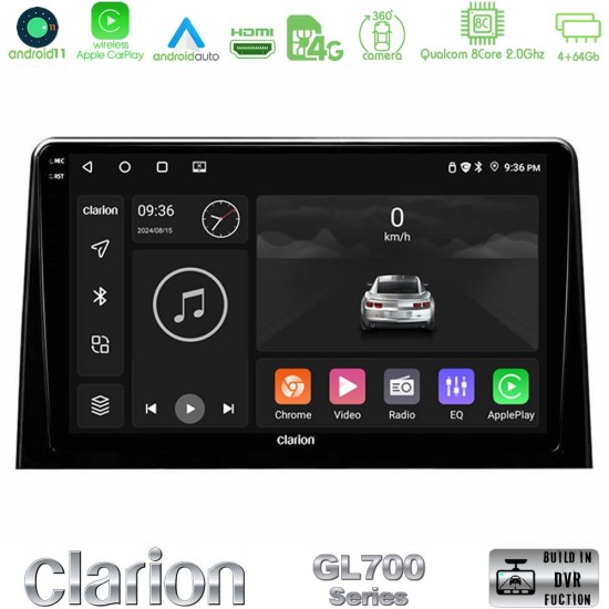 Clarion GL700 Series 8Core Android13 4+64GB Peugeot Partner / Citroen Berlingo 2020-> Navigation Multimedia Tablet 10" Με Carplay & Android Auto Clarion GL700 Series 8Core Android13 4+64GB Peugeot Partner / Citroen Berlingo 2020-> Navigation Multimedia Tablet 10" Με Carplay & Android Auto