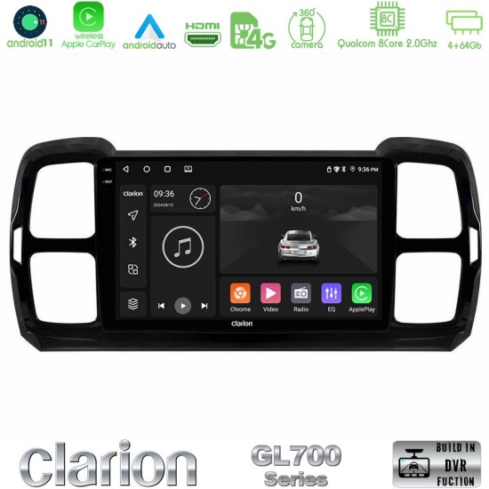 Clarion GL700 Series Citroen DS5 Aircross 2017-2021 8Core Android13 4+64GB Navigation Multimedia Tablet 9" Με Carplay & Android Auto Με Carplay & Android Auto Clarion GL700 Series Citroen DS5 Aircross 2017-2021 8Core Android13 4+64GB Navigation Multimedia Tablet 9" Με Carplay & Android Auto Με Carplay & Android Auto
