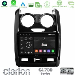 Clarion GL700 Series 8Core Android13 4+64GB Dacia Duster 2014-2018 Navigation Multimedia Tablet 9" Με Carplay & Android Auto Clarion GL700 Series 8Core Android13 4+64GB Dacia Duster 2014-2018 Navigation Multimedia Tablet 9" Με Carplay & Android Auto