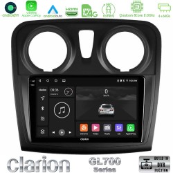 Clarion GL700 Series 8Core Android13 4+64GB Dacia Dokker 2014-2021 Navigation Multimedia Tablet 9" Με Carplay & Android Auto Clarion GL700 Series 8Core Android13 4+64GB Dacia Dokker 2014-2021 Navigation Multimedia Tablet 9" Με Carplay & Android Auto